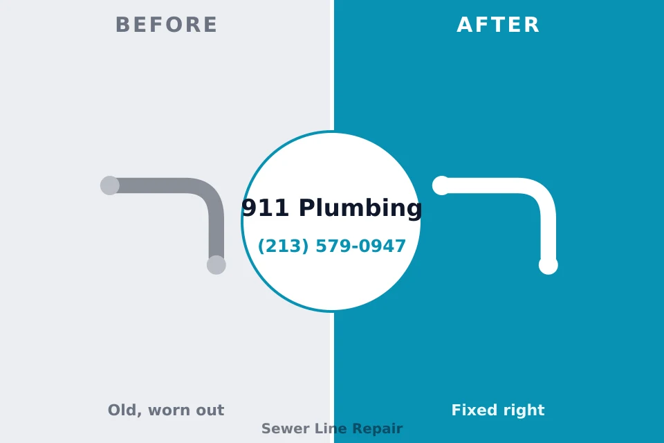 Before and after: plumbing company Bristol, CT